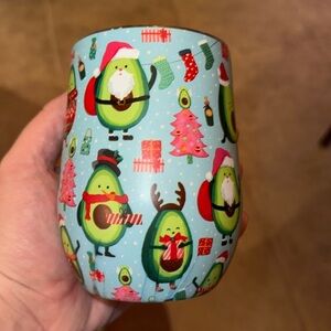NEW Clementine Christmas Avocado 12 oz. Drink Wine Tumbler 2022